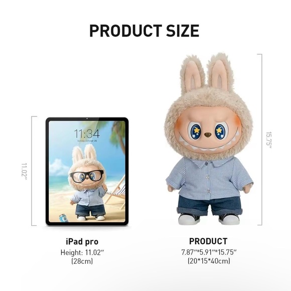 Pop Mart - THE MONSTERS FLIP WITH ME Vinyl Plush Doll - Brand New Labubu + GIFT! - Picture 2 of 13